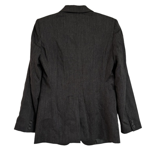 Michael Kors Charcoal Gray Italian Wool Blend Blazer Size 6 - Picture 2 of 8